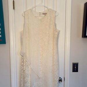 Dress Barn Cream Lace and Sheath Dress